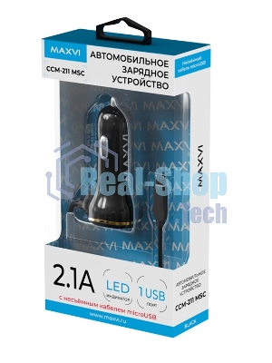 Автомобильное зарядное устройство Maxvi CCM-211MSC 2.1A