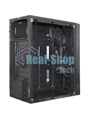 Компьютерный корпус Minitower ExeGate mEVO-9302-NPX400 (mATX, БП 400NPX с вент. 12см, 2*USB+1*USB 3.0, HD аудио, черный, с RGb подсветкой)