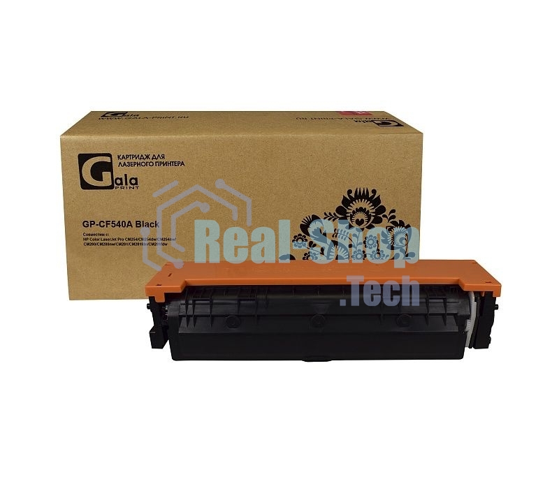 Картридж лазерный GalaPrint GP-CF540A (№203A) черный (1400 стр) для HP Color LaserJet Pro CM254/CM254dw/CM254nw/CM280/CM280nw/CM281/CM281fdn/CM281fdw