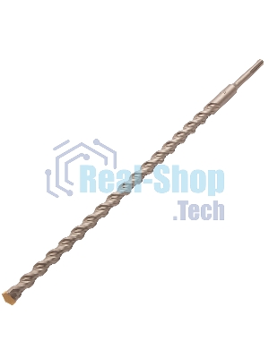 Бур по бетону Denzel двойная спираль, Cobalt W-tip, 18x460 мм, SDS PLUS