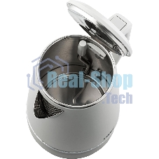 Чайник электрический Haier HK-502 1.5л. 3000Вт серый корпус: нерж.сталь/пластик (TD0029960RU)
