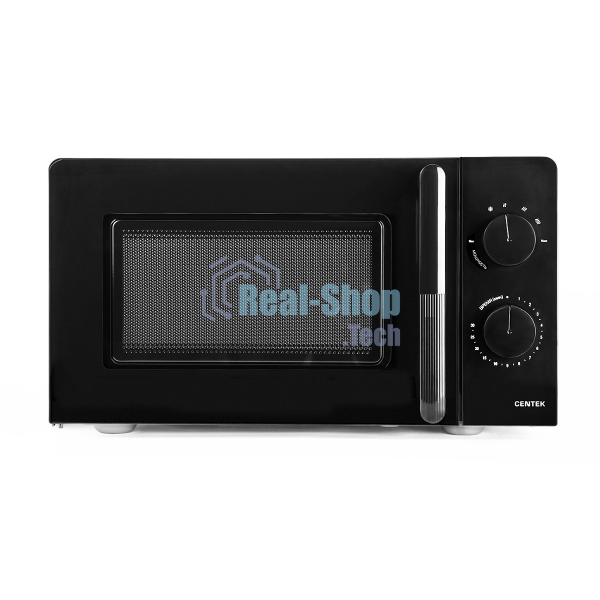 Микроволновая печь Centek CT-1552 черный, 20 л, 700 Вт, переключатели — поворотный механизм