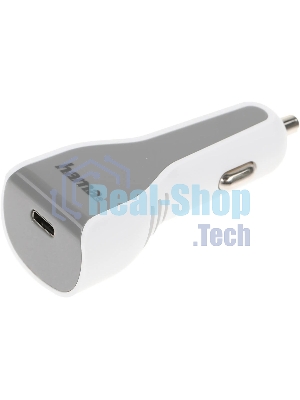 Комплект зарядное устройство Hama H-183317 3A PD для Apple кабель Apple Lightning/Type-C белый