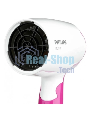 Фен Philips BHD003/00 розовый/белый, 1400 Вт, компактный