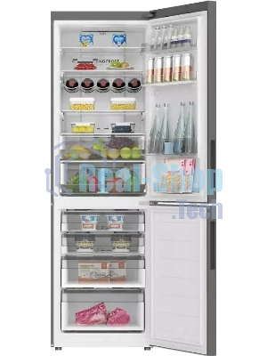 Холодильник Haier C2F636CFRGU1 серебристый двухкамерный 256/108 л морозилка снизу, No Frost