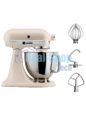Настольный миксер с откидным блоком KitchenAid 5KSM125EMH Artisan 4.8 л, кремовый