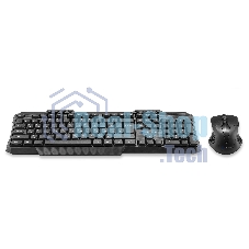 Комплект клавиатура+мышь Oklick 205MK беспроводной, USB, 1600 DPI, чёрный