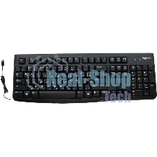Клавиатура проводная Logitech K120 for business, USB черный (неоригинальная гравировка)