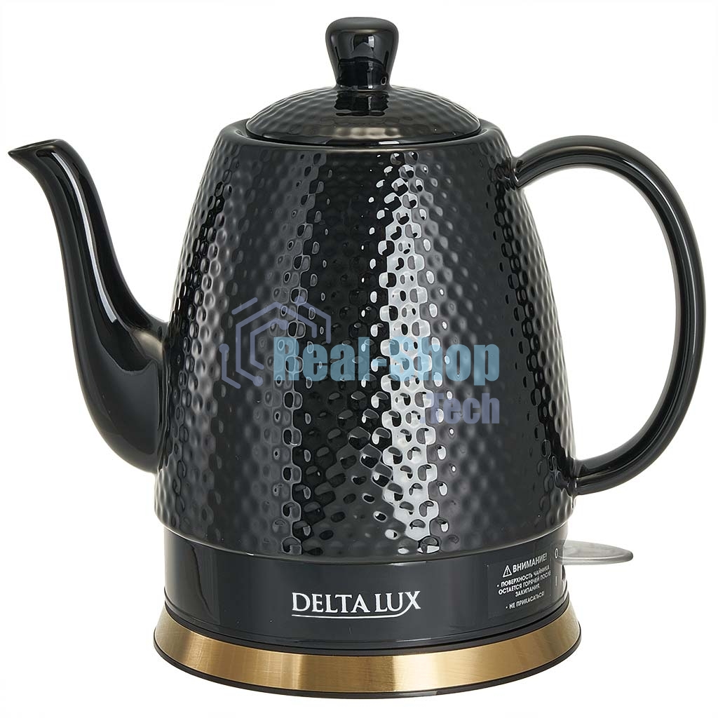 Чайник электрический Delta Lux DE-1021 черный