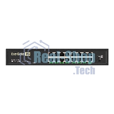 Коммутатор неуправляемый ExeGate EDGS-1016D (16-портовый гигабитный UTP 10/100/1000 Base-T, металлический корпус, с возможностью установки в стойку, с функцией энергосбережения (EEE))