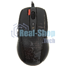Мышь проводная A4Tech F5 черный, 3000 dpi, USB, кнопки - 7