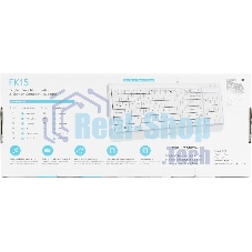 Клавиатура проводная A4Tech Fstyler FK15, USB, белый