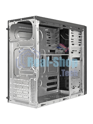Компьютерный корпус Minitower ExeGate MA-372UX Black, mATX UN450, 120мм 2*USB+2*USB3.0, Audio