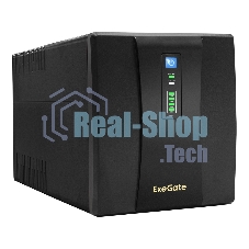 Источник бесперебойного питания ExeGate EP285507RUS SpecialPro UNB-1600.LED.AVR.EURO.RJ.USB 1600VA/950W, LED, AVR, 4 евророзетки, RJ45/11, USB, черный