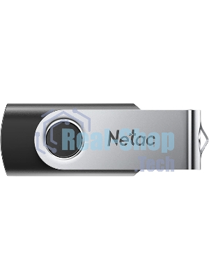 Флешка USB Netac U505 (NT03U505N-064G-32BK), 64Gb, USB 3.0, R/W 110/45, черный/серебристый