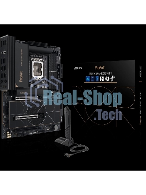 Материнская плата ASUS ProArt Z890-CREATOR WIFI, LGA 1851, Intel Z890, 4xDDR5, 4xSATA, 5xM.2, 2xPCIe 5.0 x16, 1xPCIe 4.0 x16, 1xHDMI, 1xDP, 1x 10Gb LAN, 1x 2.5Gb LAN, 2xUSB-C 10Gbps, 6xUSB-A 10Gbps, 1xUSB-A 2.0, 7.1, ATX