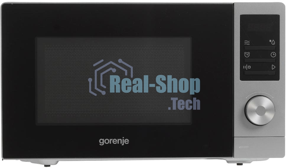 Микроволновая печь Gorenje MO20A3T4 серый/черный, 20 л, 700 Вт, переключатели - поворотный механизм