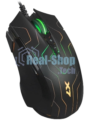 Мышь проводная A4Tech X89 Maze черный, 2400 dpi, USB, кнопки - 8