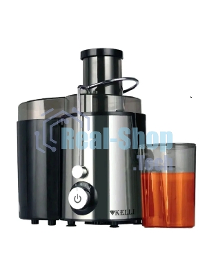 Соковыжималка Kelli KL-5090 серебристый, центробежная, 700 Вт, 600 мл, механическое