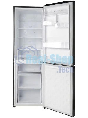 Холодильник Hitachi R-B410PUC6 BBK черный двухкамерный 215/105л морозилка снизу, No Frost