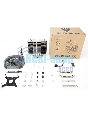 Устройство охлаждения(кулер) Thermalright TA140 EX, серый, Soc-AM5/AM4/1151/1200/2066/2011/1700 4-pin 30.2dB Al+Cu 665gr Ret (TA140-EX)