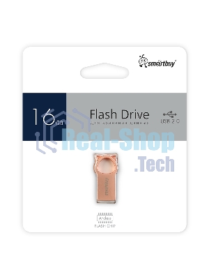 Флешка USB Smartbuy MC5 Metal Kitty (SB016GbMC5), 16Gb, USB 2.0, R/W 20/10, розовый