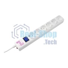 Фильтр-удл. Power Cube PC 0.5м 6р, бел. 16А/3,5кВт SPG6-16-0,5M