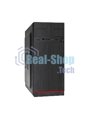 Компьютерный корпус Miditower ExeGate AA-442U2-AA350 (ATX, AA350 8 см, 1хUSB+2хUSB 3.0, аудио, черный)