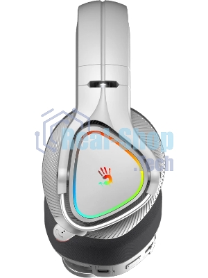 Гарнитура проводная с микрофоном A4Tech Bloody MR710 серый BT оголовье (MR710 GREY)