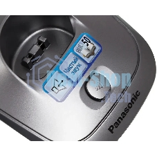 Телефон беспроводной (DECT) Panasonic KX-TG2511RUM (металик) АОН, Caller ID,спикерфон на трубке,переход в Эко режим одним нажатием