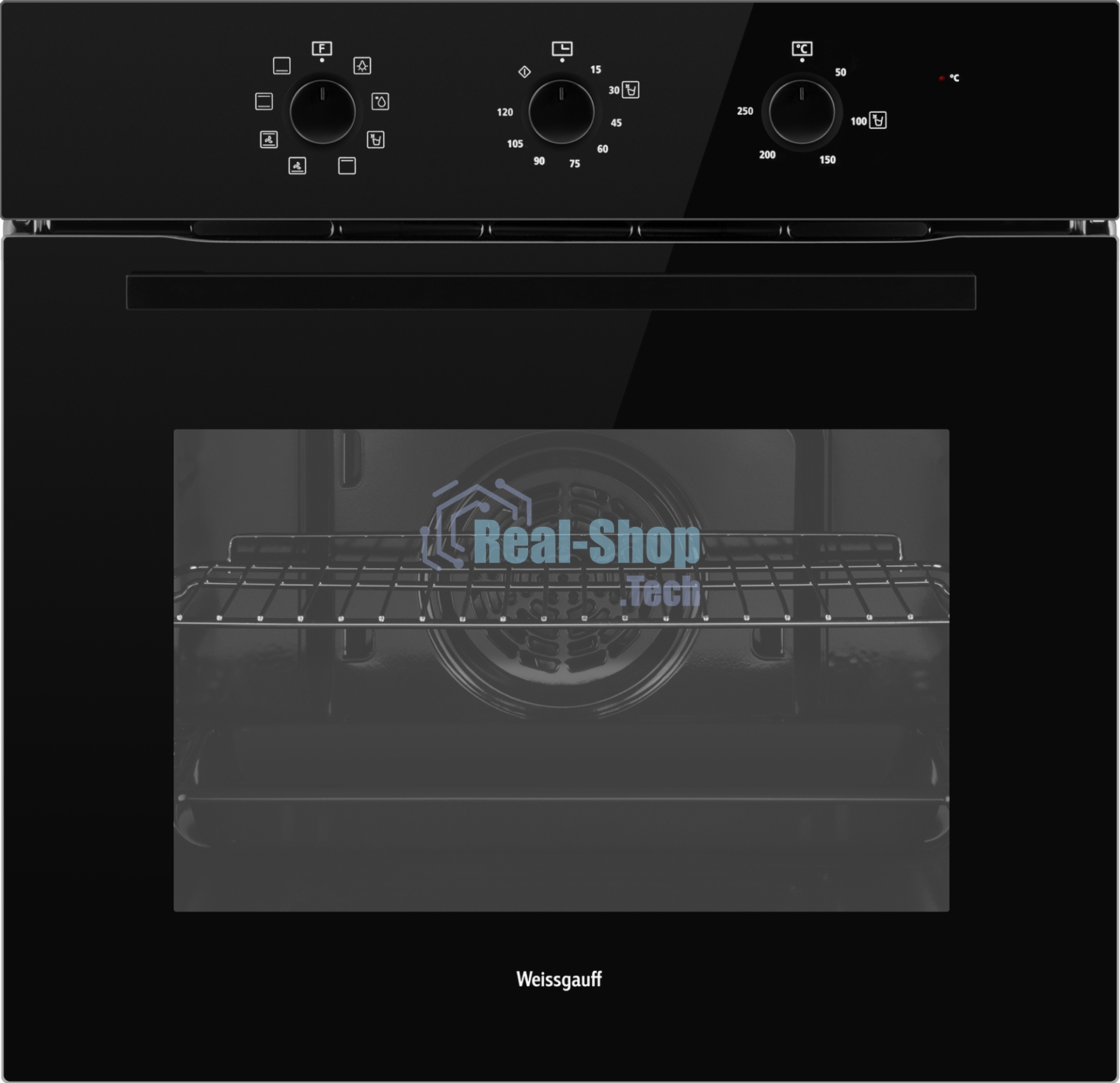 Духовой шкаф электрический Weissgauff EOM 208 PDB Steam Clean черный
