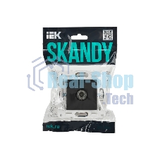 Розетка TV оконечная IEK SKANDY SK-A12G (SK-A10-O-K53) графит