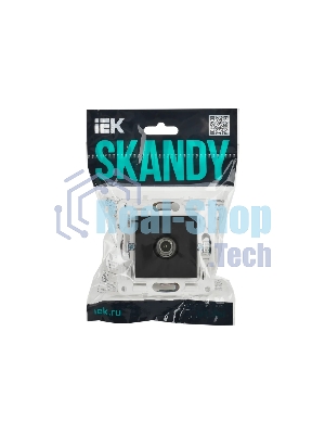 Розетка TV оконечная IEK SKANDY SK-A12G (SK-A10-O-K53) графит