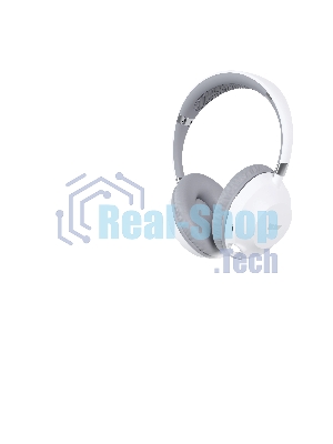 Беспроводные/проводные наушники More Choice HW34S белый/серый, накладные, Bluetooth + проводной, сенсорное управление, до 4 ч