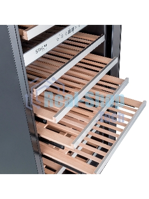 Винный шкаф Temptech ST180DRB-24 черный, 418 л, 2 отсека, 159 бут., класс G