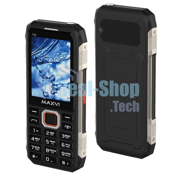 Мобильный телефон Maxvi T12 черный