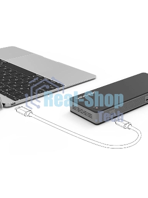 Док-станция WAVLINK WL-UTD21H, Thunderbolt 3, USB-A 3.2 Gen1/USB-A 3.2 Gen2/USB-C 3.2 Gen2/DisplayPort/RJ-45/Jack 3.5мм, USB