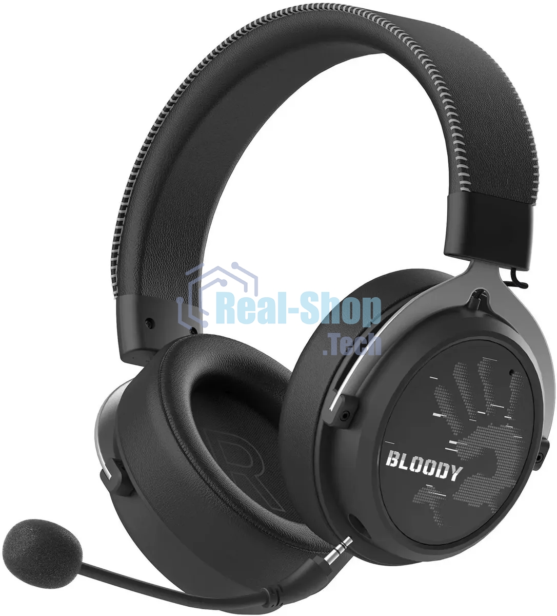 Гарнитура Bloody MR590 Sports чёрный, беспроводная + проводная, Bluetooth, до 35 ч