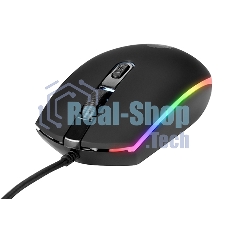 Мышь проводная Qumo Pretender M53 черный, 3200 dpi, USB, кнопки - 4