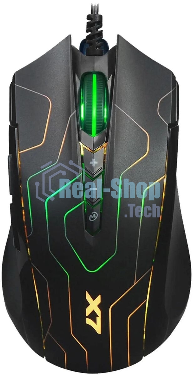 Мышь проводная A4Tech X89 Maze черный, 2400 dpi, USB, кнопки - 8