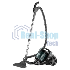 Пылесос Centek CT-2541 черный/зеленый, 450/2400 Вт, уборка сухая, пылесборник контейнер, 3 л