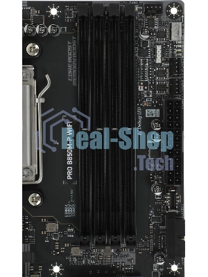 Материнская плата MSI PRO B850M-P WIFI, AM5, AMD B850, 4xDDR5, 4xSATA, 3xM.2, 1xPCIe 5.0 x16, 1xPCIe 4.0 x4, 2xPCIe 3.0 x1, 1xHDMI, 2xUSB-C 10Gbps, 1xUSB-A 5Gbps, 1xUSB-A 10Gbps, 4xUSB-A 2.0, 2x3.5 мм, S/PDIF, 1x5Gb LAN, Wi-Fi 7, Bluetooth 5.4, 7.1, mATX