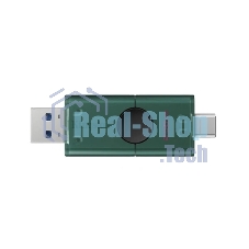 Флешка USB Kingston DataTraveler Duo (DTDEG2/256Gb), 256Gb, USB3.2/Type-C, R/W 150/60, зеленая