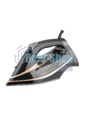 Утюг Centek CT-2346 GOLD черный/золотистый, 3200 Вт, 45 г/мин, 190 г/мин, 400 мл