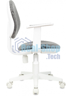 Кресло детское Бюрократ CH-W356AXSN серый Light-19 крестов. пластик, пластик белый