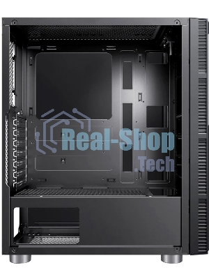 Компьютерный корпус Accord 3407 черный без БП ATX 2xUSB 2.0 2xUSB 3.0 audio bott PSU