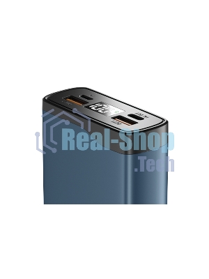 Портативный аккумулятор OLMIO QL-20, 20000mAh, 22.5W, QuickCharge3.0/PowerDelivery, LCD, голубой
