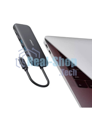 Хаб Anker 332 USB-C Hub (5-in-1) черный