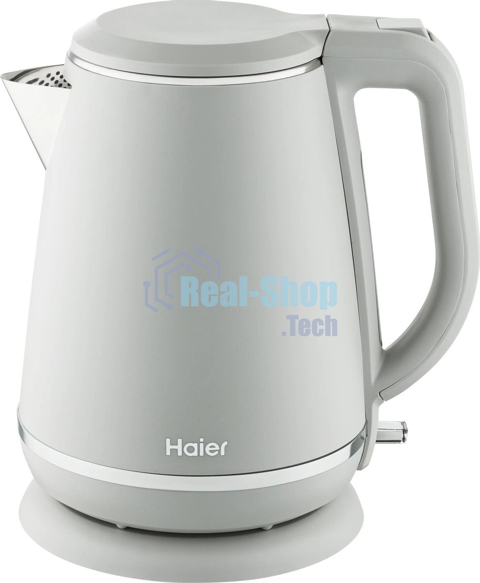 Чайник электрический Haier HK-502 1.5л. 3000Вт серый корпус: нерж.сталь/пластик (TD0029960RU)