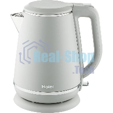 Чайник электрический Haier HK-502 1.5л. 3000Вт серый корпус: нерж.сталь/пластик (TD0029960RU)